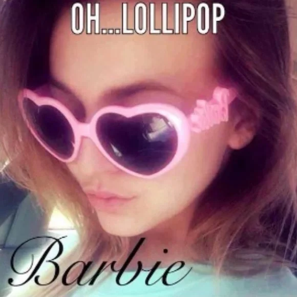 Accessories | Pink Heart Shaped Sunglasses Barbie Pinup Doll  display picture 3